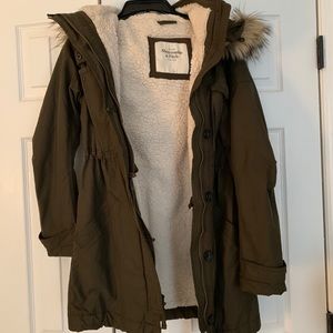 Abercrombie Green Parka